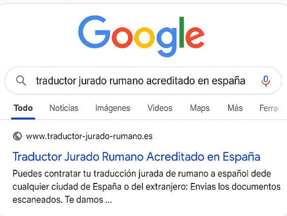 traductor jurado rumano acreditado en España