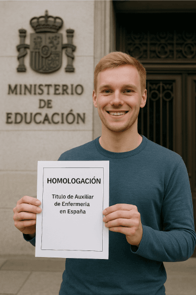 Homologar el título de Auxiliar de Enfermería rumano