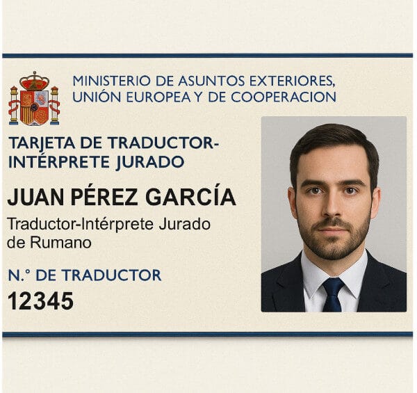 Carnet oficial de traductor jurado en España