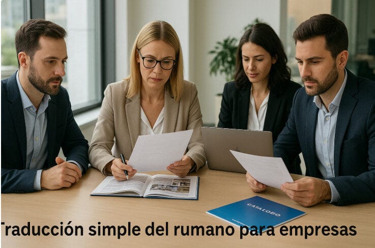 Traducción simple del rumano para empresas – reunión corporativa de traducción de documentos