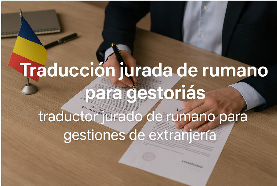 traducción jurada de rumano para gestorías con firma digital