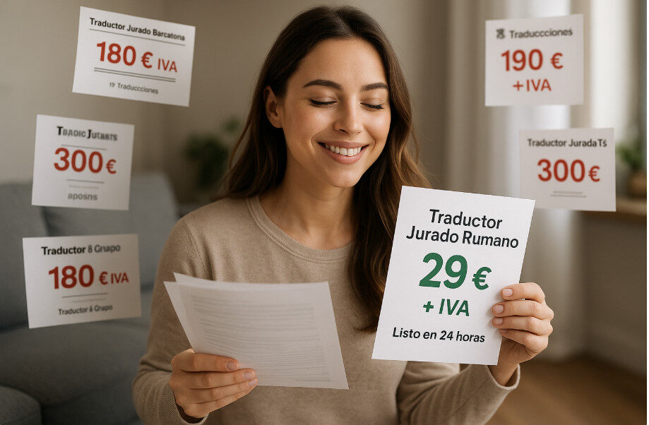 Obtener el mejor precio y plazo para tu traducción jurada de rumano