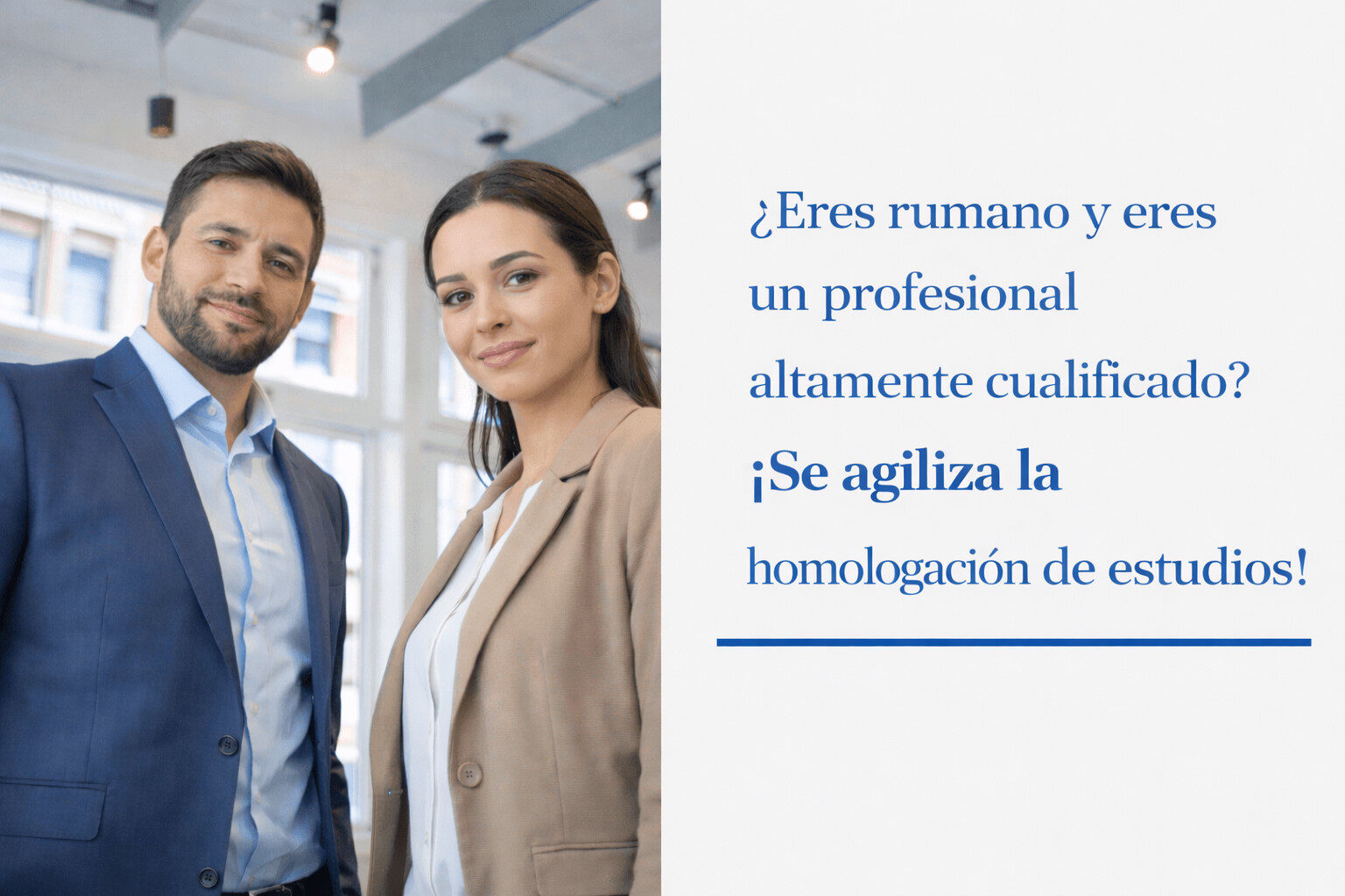 pareja rumana profesional lista para homologar títulos rumanos en España