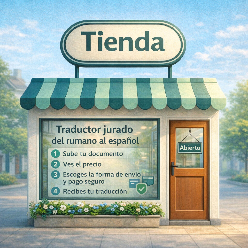 Magazin online pentru servicii de traducător autorizat română-spaniolă în Spania – comandă traducere oficială în 4 pași simpli