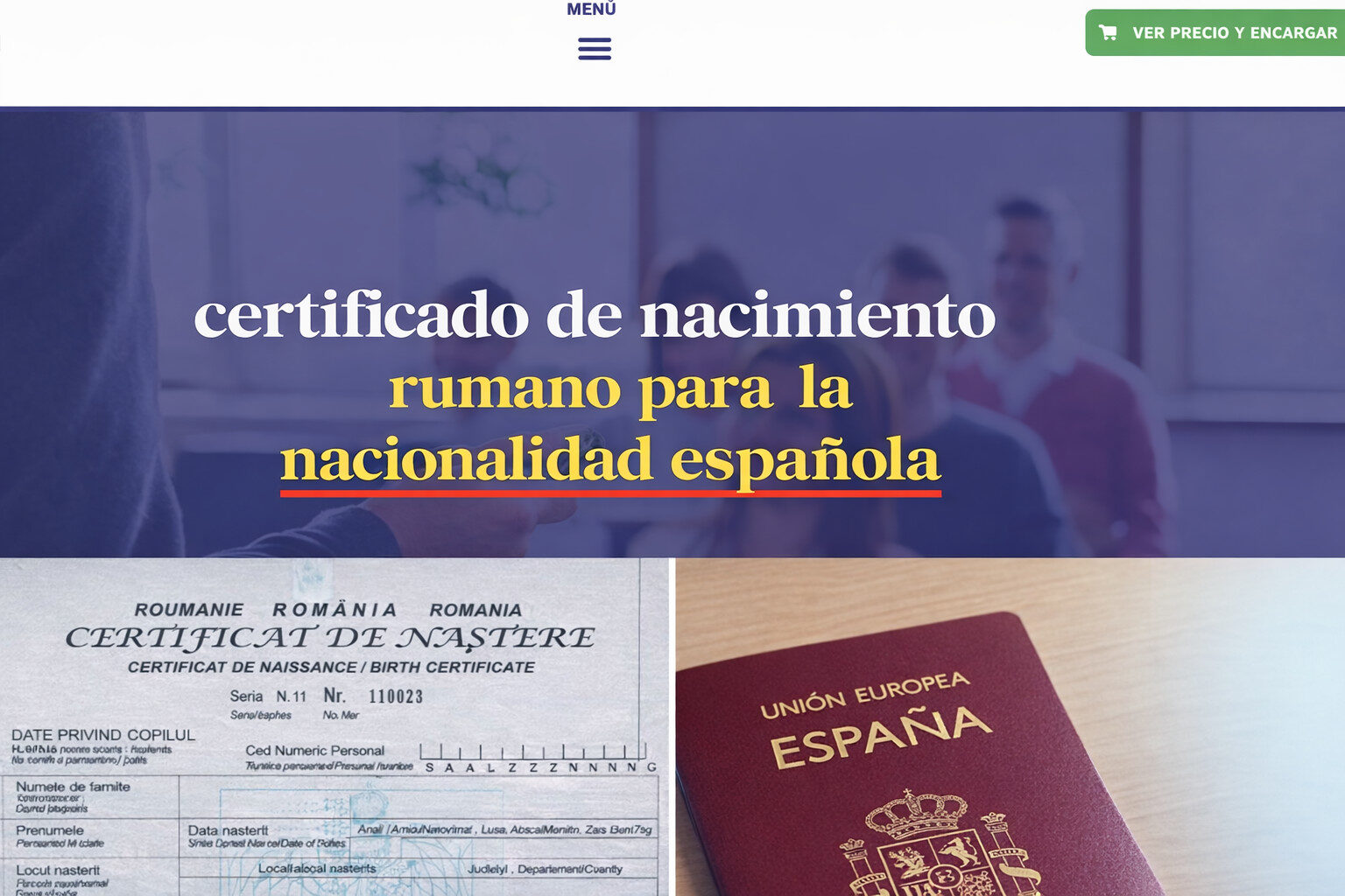 certificado de nacimiento rumano para la nacionalidad española