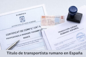 Título de transportista rumano en España y certificado de transporte de Rumanía con traducción jurada